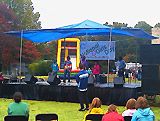 Memphis stage with pole roof