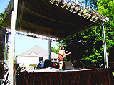 square box truss roof with lights for festival